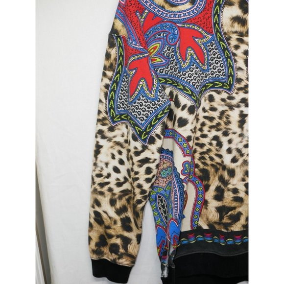 Etro 46 Animal and Paisley Sweatshirt Italy Large - Picture 4 of 16